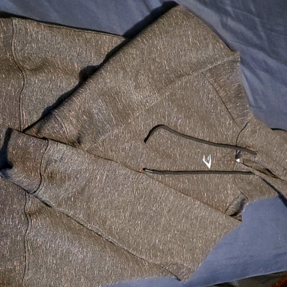 Gymshark sol lift oversized hoodie Black Marl